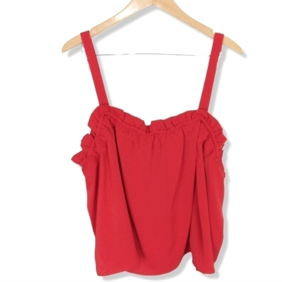 NWT Eloquii Red Cami Top - Picture 2 of 5
